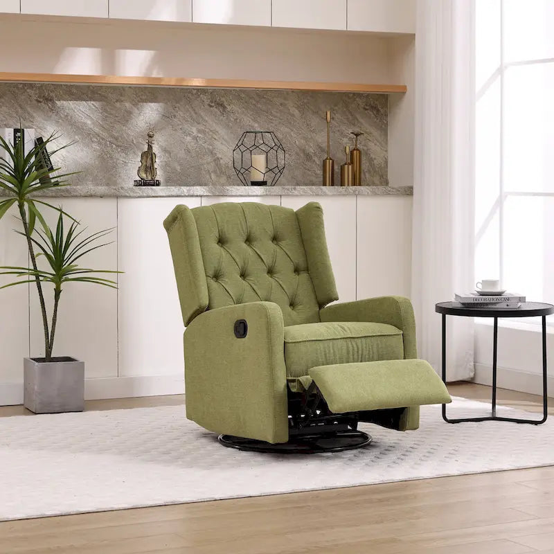 Fauteuil inclinable, pivotant et à bascule pour chambre ou salon