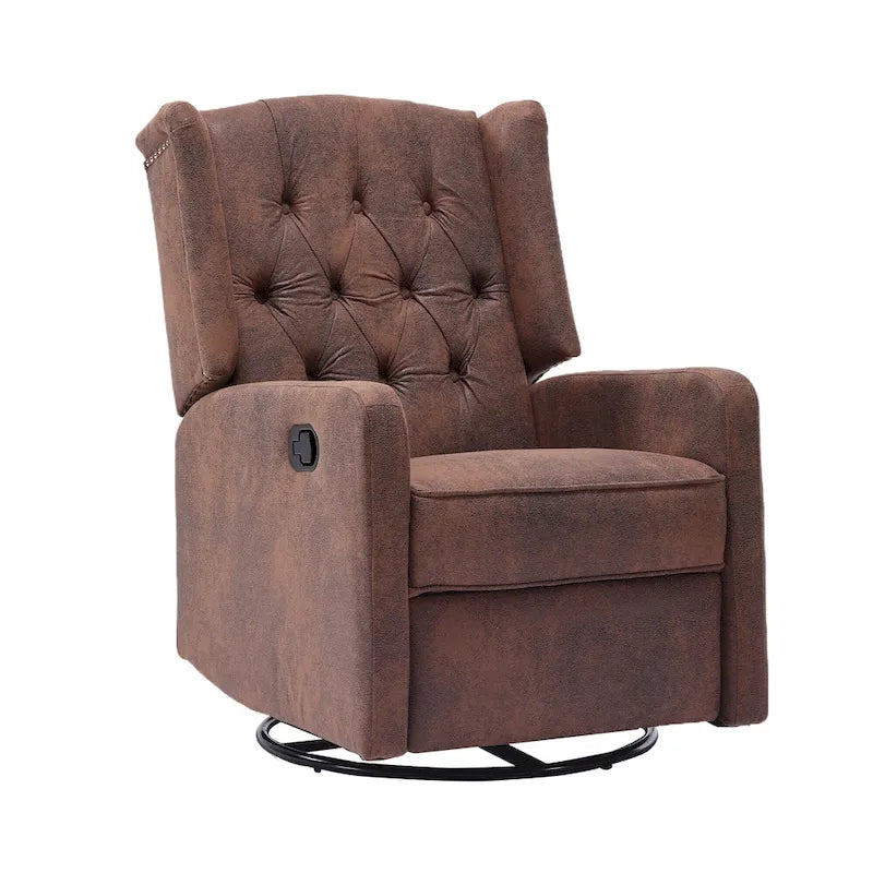 Fauteuil inclinable, pivotant et à bascule pour chambre ou salon