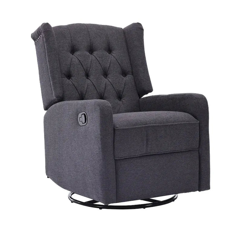 Fauteuil inclinable, pivotant et à bascule pour chambre ou salon
